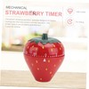 Ciieeo 1Pc Strawberry Shaped Mechanical Timer Cute Household Baking Timer