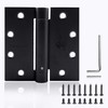 Self Closing Door Hinge 4-1/2 inch Matte Black Auto Close