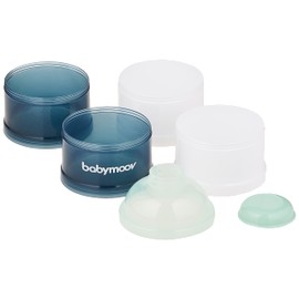 Babymoov Milchpulver-Portionierer, arctic blue, 4 Fächer