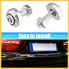 REPAIROCK 40 Pcs Aluminum Alloy License Plate Bolt Screw Nuts