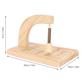 Wooden Magnetic Decision Maker, Portable Swing for Indecisive People with Oak Material, Easy Installation Levitating Stand for Home Office
