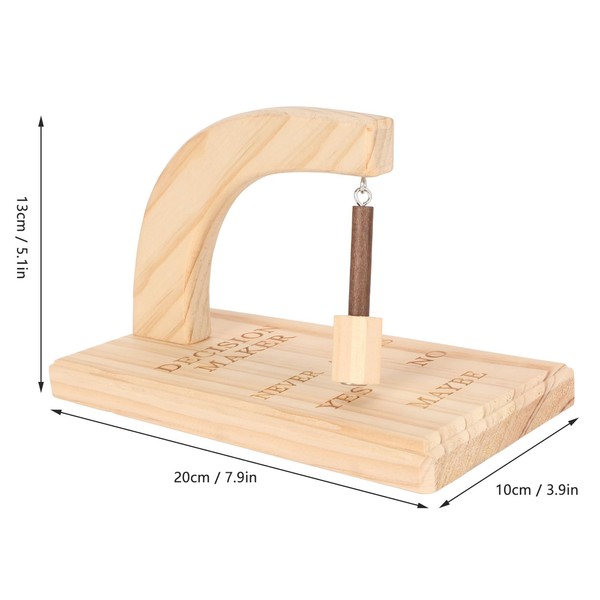 Wooden Magnetic Decision Maker, Portable Swing for Indecisive People with