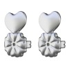 MagicEars 1pr Magic Backs Earring Lifters Silver Enlarged and Torn