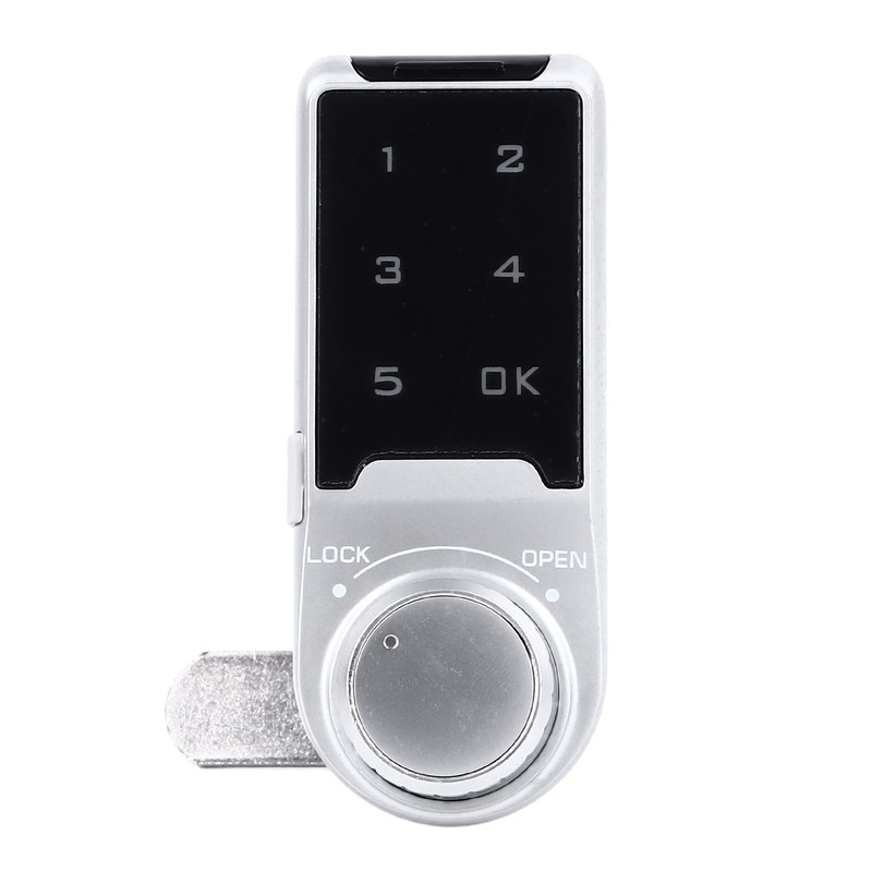 Touch Digital Password Keypad Cabinet Lock 30mm Silver Electronic Anti