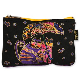 Laurel Burch Feline Minis Cosmetic Bag (Black/Yellow C)