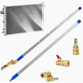 Radiator Cleaning Wand with 1/4''Quick Coupler,Dual Purpose RadiatorFlush Kit for Pressure Air Pump & Pressure Washer, Portable RadiatorCleaner for Car Trucks (39inch)