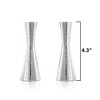 Yair Emanuel Modern Hammered Pillar Candle Holders | Shabbat Candlestick