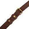 Pissente Leather Camera Strap, Brown Adjustable Dual Leather Rivet Double
