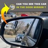 Upgrade HD Glass Wide Angle Blind Spot Mirror, Frameless 360