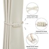 BEL AVENIR Magnetic Curtain Tiebacks, Decorative Drapery Holdbacks Modern Woven