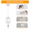 TISLYCO Crystal Pendant Lights - Kitchen Island Lighting, Mini Crystal