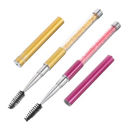 Outanaya 2pcs Spiral Lash Brush Eyelash Extensions Brush Brow Shaping Tool for Makeup