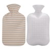 Fashy Hot Water Bottle with Ivory Soft Cotton Cover (67oz