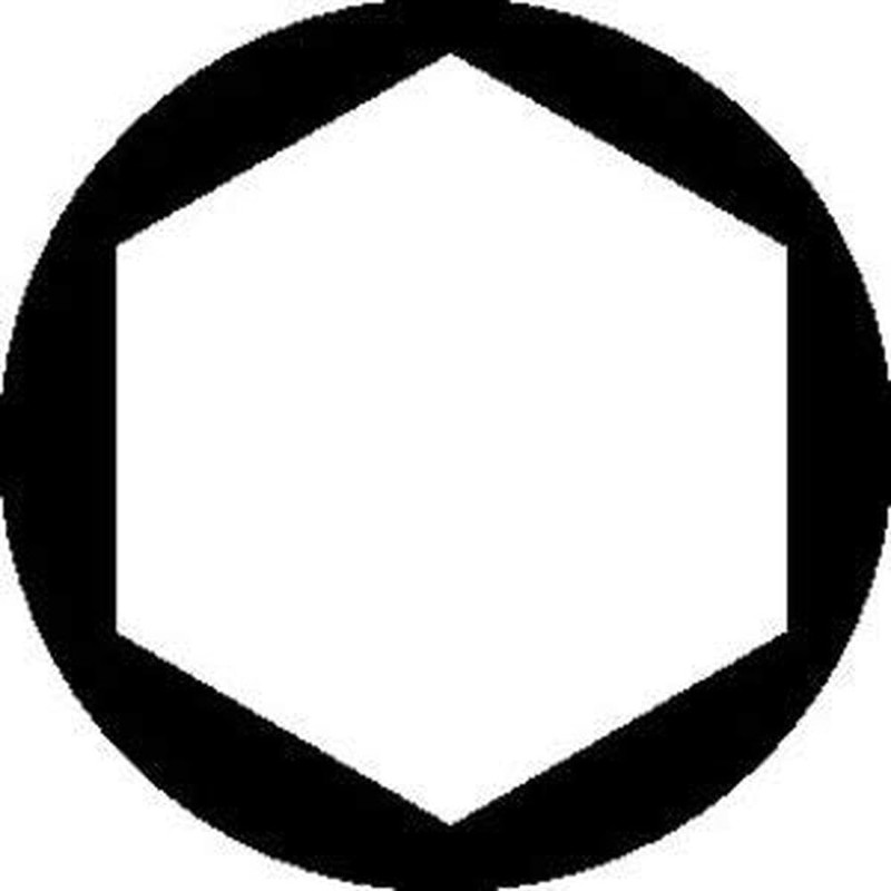 HAZET(ハゼット) Short Hexagon Socket, Titanium Coating, Drive: 0.25 inches (6.35
