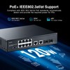 YuLinca 12 Port Gigabit PoE Switch, 8 Ggiabit PoE+, 2