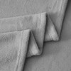Aisbo Fleece Blanket Grey Throw - Versatile Soft Warm Blanket