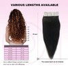 OiMiGO Tape in Hair Extensions Human Hair Black Woman Natural