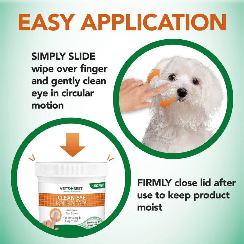Vet's Best Natural eye cleansing wipes for dogs - 100