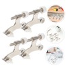 NUOBESTY Door Hinge Stopper 4pcs Door Gap Blocker with Cushioned