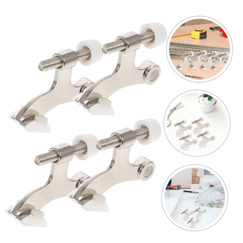 NUOBESTY Door Hinge Stopper 4pcs Door Gap Blocker with Cushioned