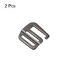 sourcing map 2 x Metal Webbing Strap 0.98 Inches 25