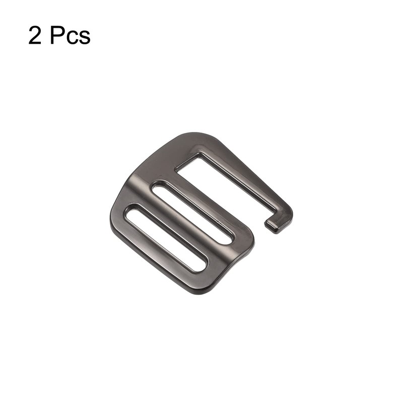 sourcing map 2 x Metal Webbing Strap 0.98 Inches 25