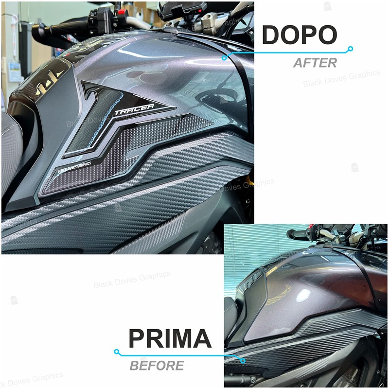 3D Resin Sticker Compatible with Yamaha Tracer 900 (Side Protectors