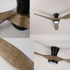TALOYA 52 inch Ceiling Fans with Lights Remote Control, Modern