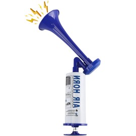Handheld Air Horn, Noise Makers for Sporting Events, Aluminum Super Loud Football Noise Maker Air Pump Sports And Marine Signal Safety Alarm Horns for Boating, Hiking, Sports Events, Birthday Parties