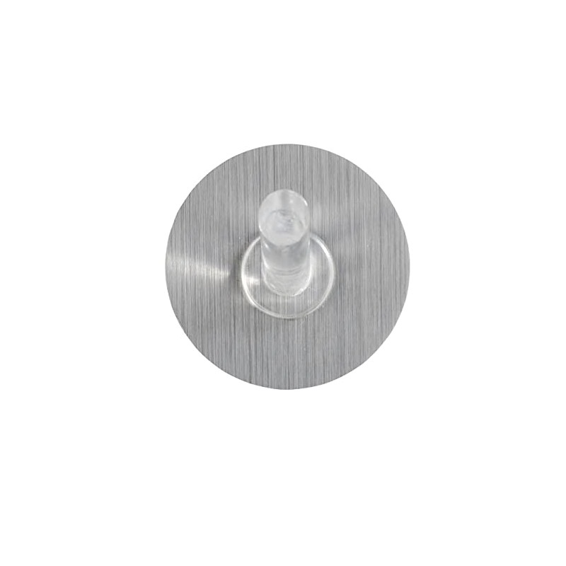 Wenko Hook Static-Loc Size M in Silver, PET/Polycarbonate 5 x
