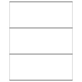 tabbies Laser/Inkjet Label Sheets, Blank White, Labels are 8-1/2""W x 3-1/2""H, 3 Labels/Sheet, 300 Labels/Pack (40163)"