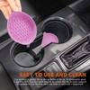Lyxheth 4PCS Car Cup Holder Coaster, Cup Holder Insert, Silicone