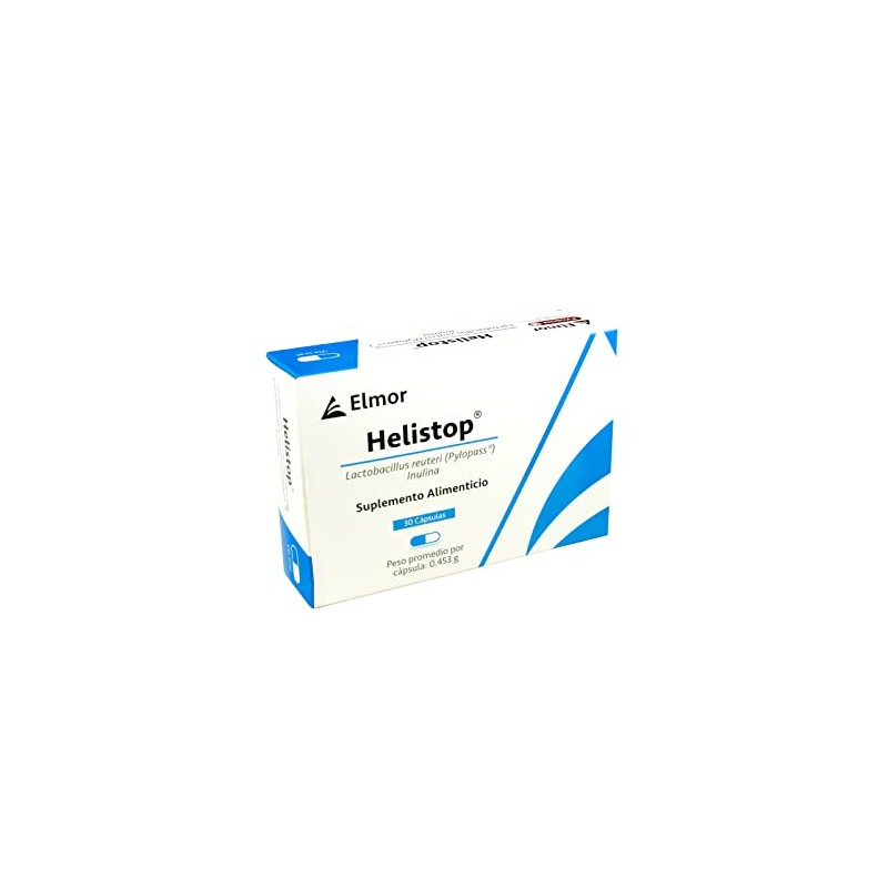 Helistop Cápsulas Probiótico Lactobacillus reuteri (Pylopass) Prebiótico