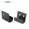ZHIQIN 6 Pcs Black Heavy Duty Hooks Ceramic Tile Brackets
