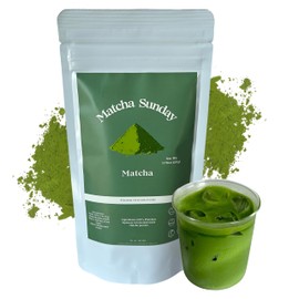 Matcha Sunday Ceremonial Grade Matcha - Kyoto, Japan - Finely Ground Green Tea Powder - Vibrant Green (50g/ 1.75oz)