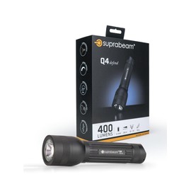 Suprabeam Q4defend LED Flashlight Tactical Flashlight 400 Lumens IPx4 Protection High Strength Aluminum