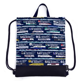 COLORFUL CANDY STYLE N0450700 Nap Sack, Boys, Elementary School Students, Stylish, Quilting, Kindergarten Commute to School, Includes Handle, Departure Progress Super Express