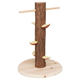 TRIXIE 61199 Rabbit Bark Wood Feeder Diameter 25 x 36 cm