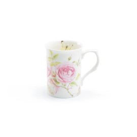 Stechcol Gracie Bone China Beau Rose and Butterfly 10oz Bone China Mug