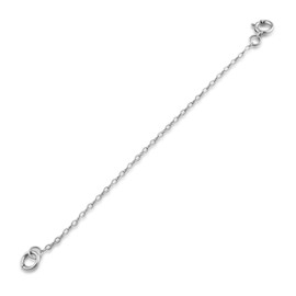Sterling Silver 1mm Necklace Extender Chain | Available Lengths 1", 2", 3", 4", 5", 6" | Extension Chain For Your Necklace, Bracelet, Anklet And Other Jewelry (6 Inches)