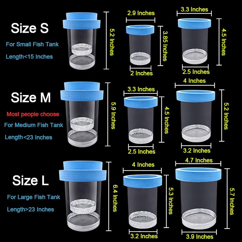 Kirmoo Floating Fish Breeding Isolation Box for Aquarium Tank Plastic