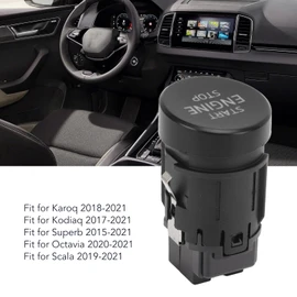 Start Stop Switch Push Button Ignition Starter Start Switch Pressure Switch Ignition Engine Start-Stop Button Engine Stop Button for 2015-2021 3V0905217