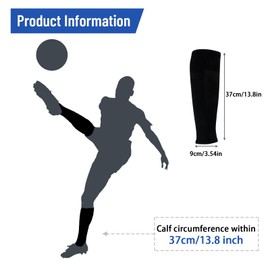 SSKHE 3 Pairs Football Sock Sleeve,Team Leg Sock,Soccer Shin Guards Sleeves,black and white football sock sleeves,Sleeve Cut Football Socks for Football Running Training Beginner