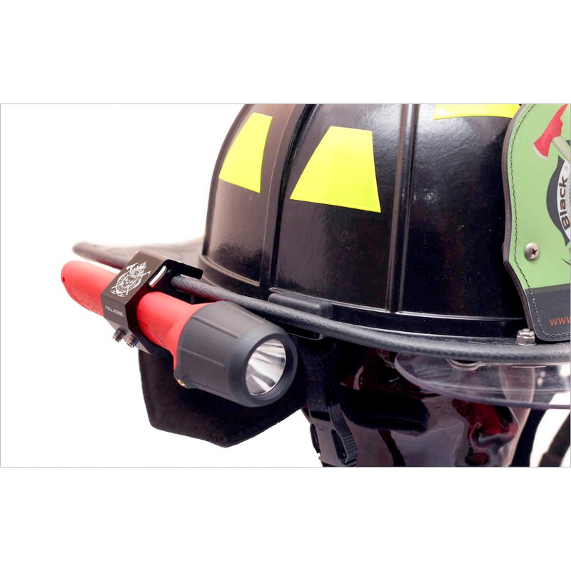 BlackJack Firefighter Helmet Aluminum Flashlight Holder (Full House)