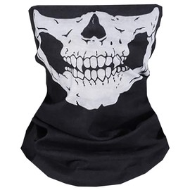 WHITE FANG FG028 Men's Face Guard, Neck Warmer, Skull, UV Protection, Airsoft Game, For Men