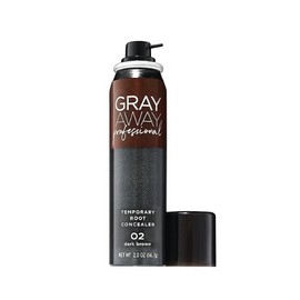 2 Pack Everpro Gray Away Professional Temporary Root Concealer Dark  Brown 02