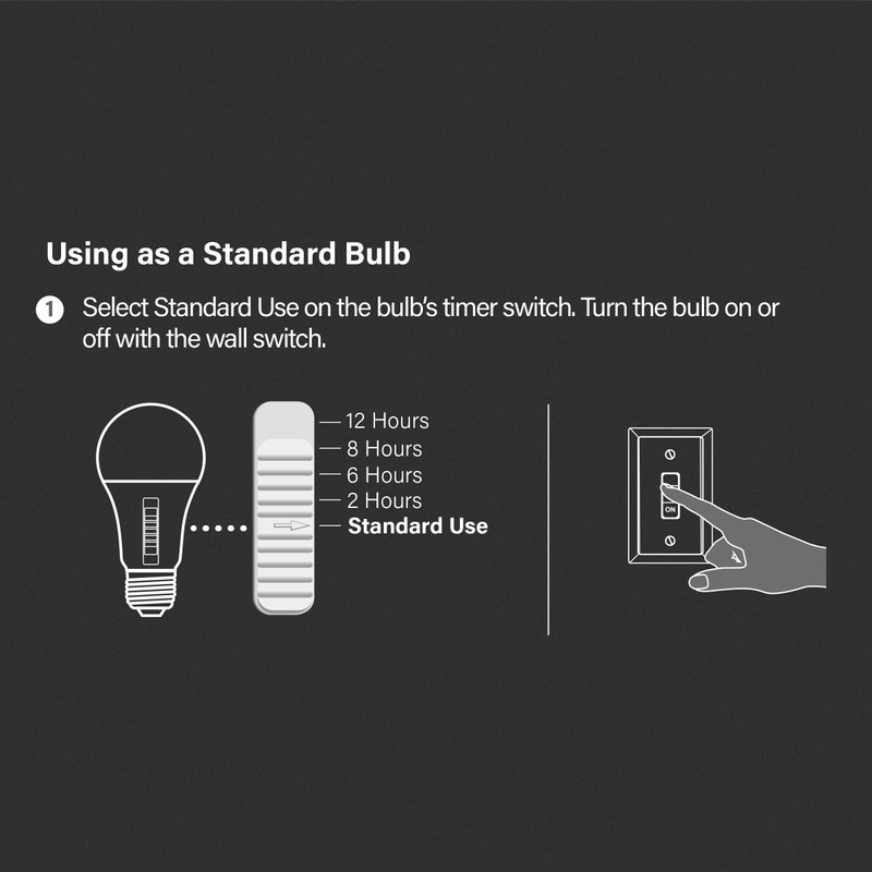 Feit Electric LED Color Selectable Timer Intellibulb - A19 with