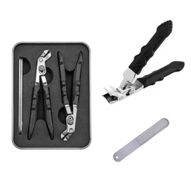 Clipmaster Pro Nail Clippers – Large Angled Head, Wide Jaw for Thick Nails, Easy Grip Design for Seniors, 2-Pack