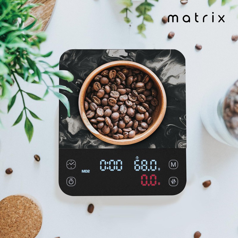 Matrix M1 Pro Smart Coffee Scale with Timer, Basic Espresso,