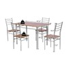 ARLIME Dining Table Set for 4, Compact Rectangular Kitchen Table